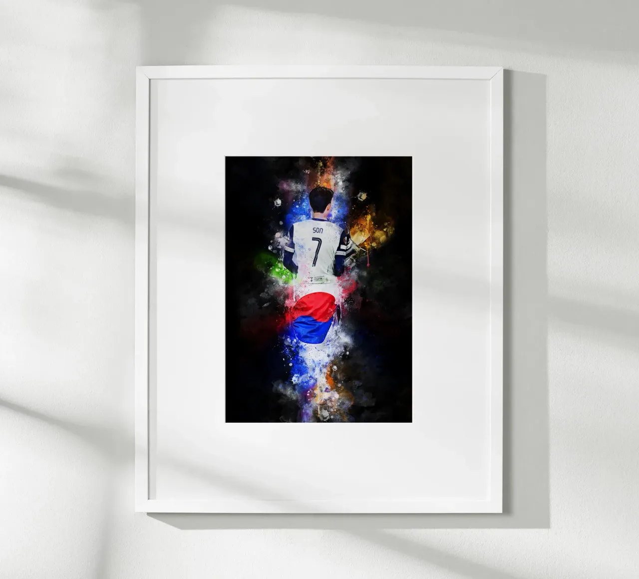 Son Heung-Min poster con telaio in legno da MasterInkArt
