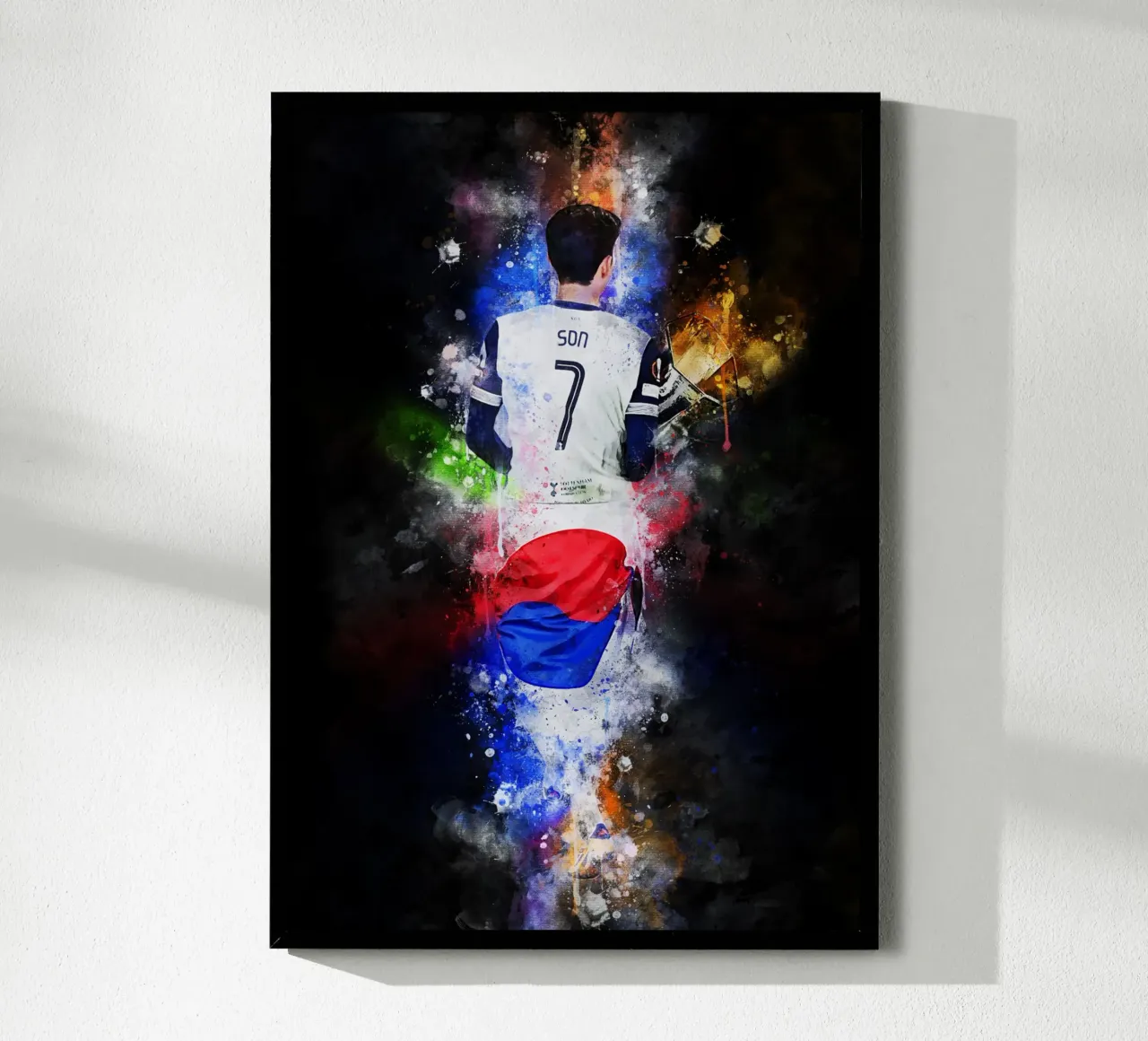 Son Heung-Min poster con telaio in legno da MasterInkArt