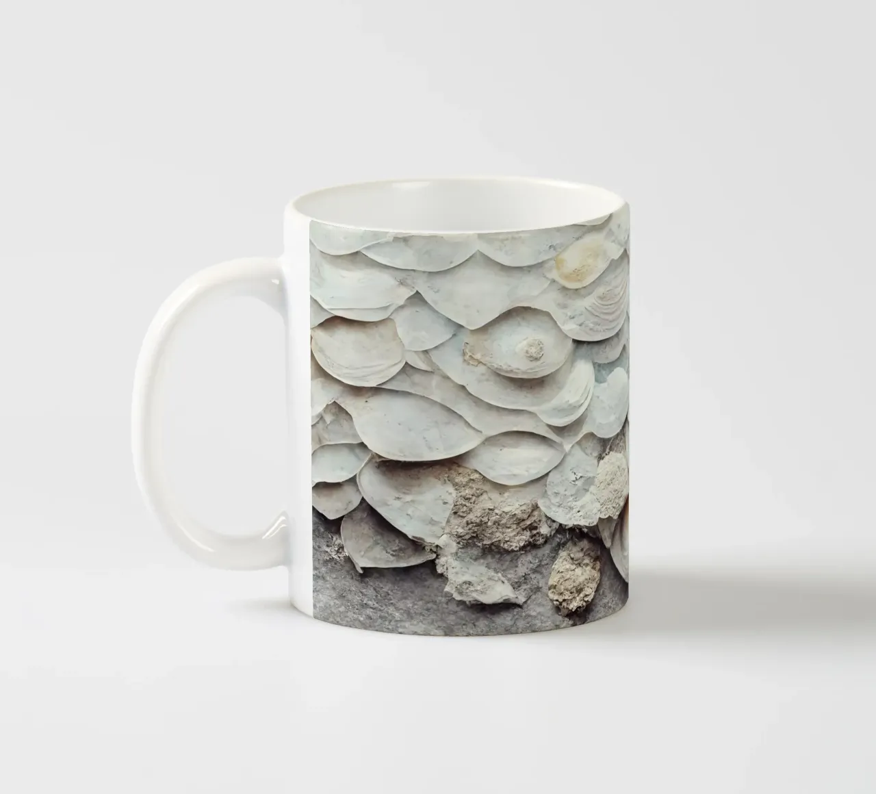 Sea Shells Detail No 6 tazza in ceramica da treechild