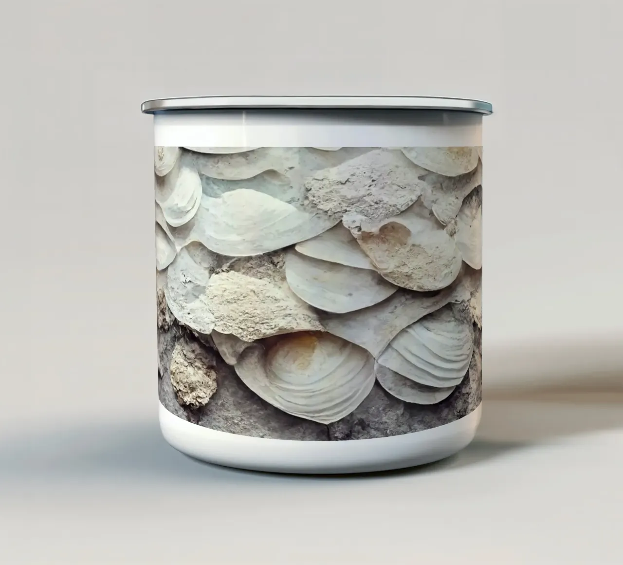 Sea Shells Detail No 6 tazza in smalto da treechild