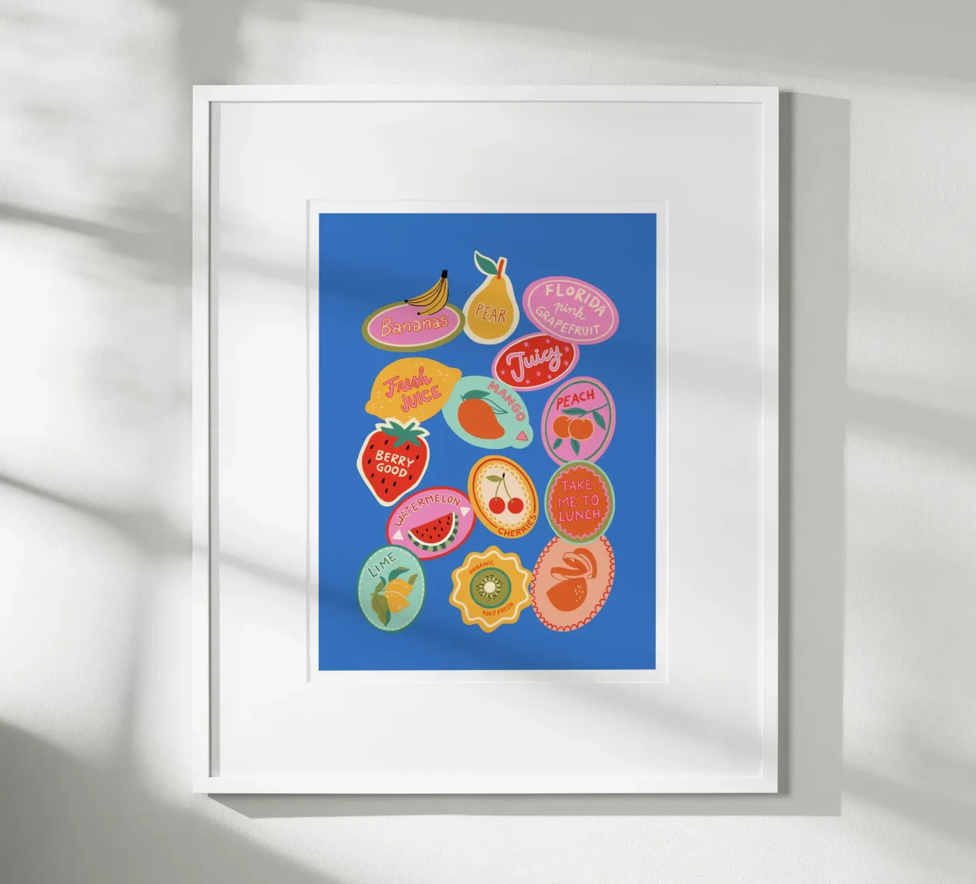 Fruit Stickers poster da dafnedesignstudio