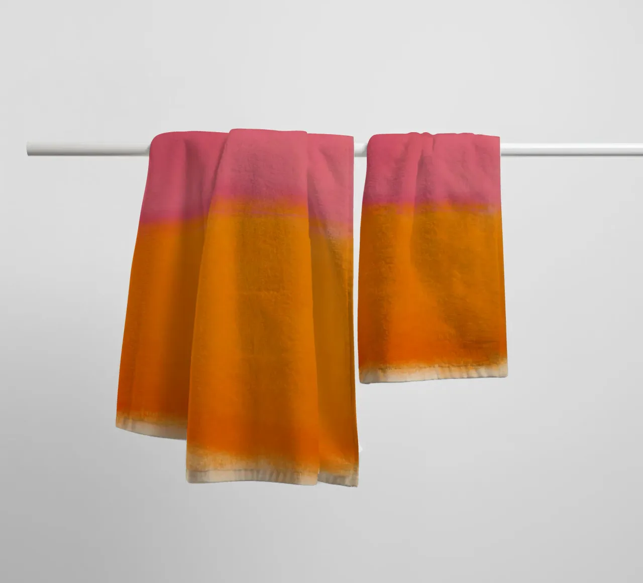 Flowing colour fields towel by Carinaprint