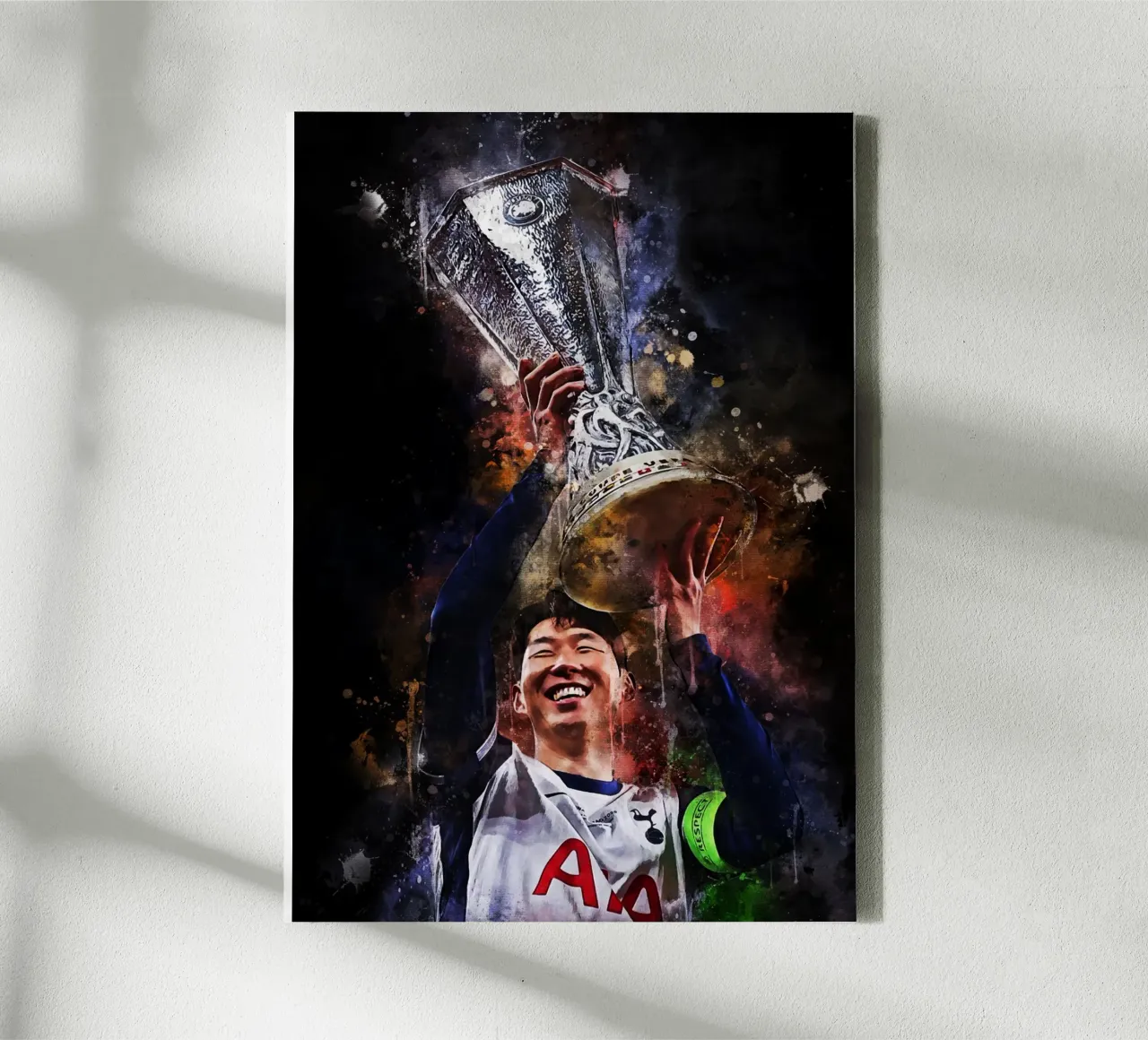 Son Heung-Min tela con Cornice a cassetta da MasterInkArt