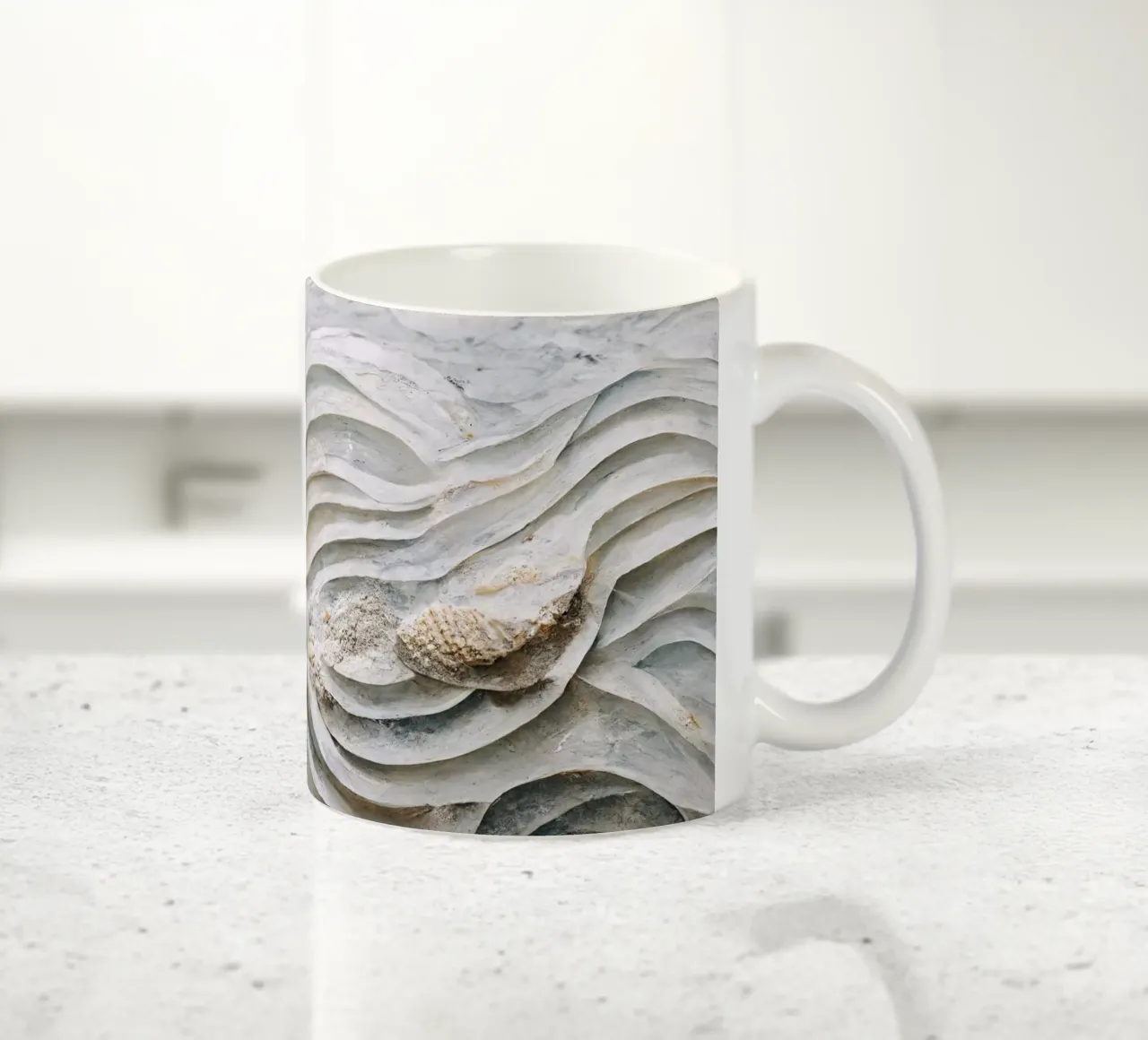Sea Shells Detail No 7 tazza in ceramica da treechild
