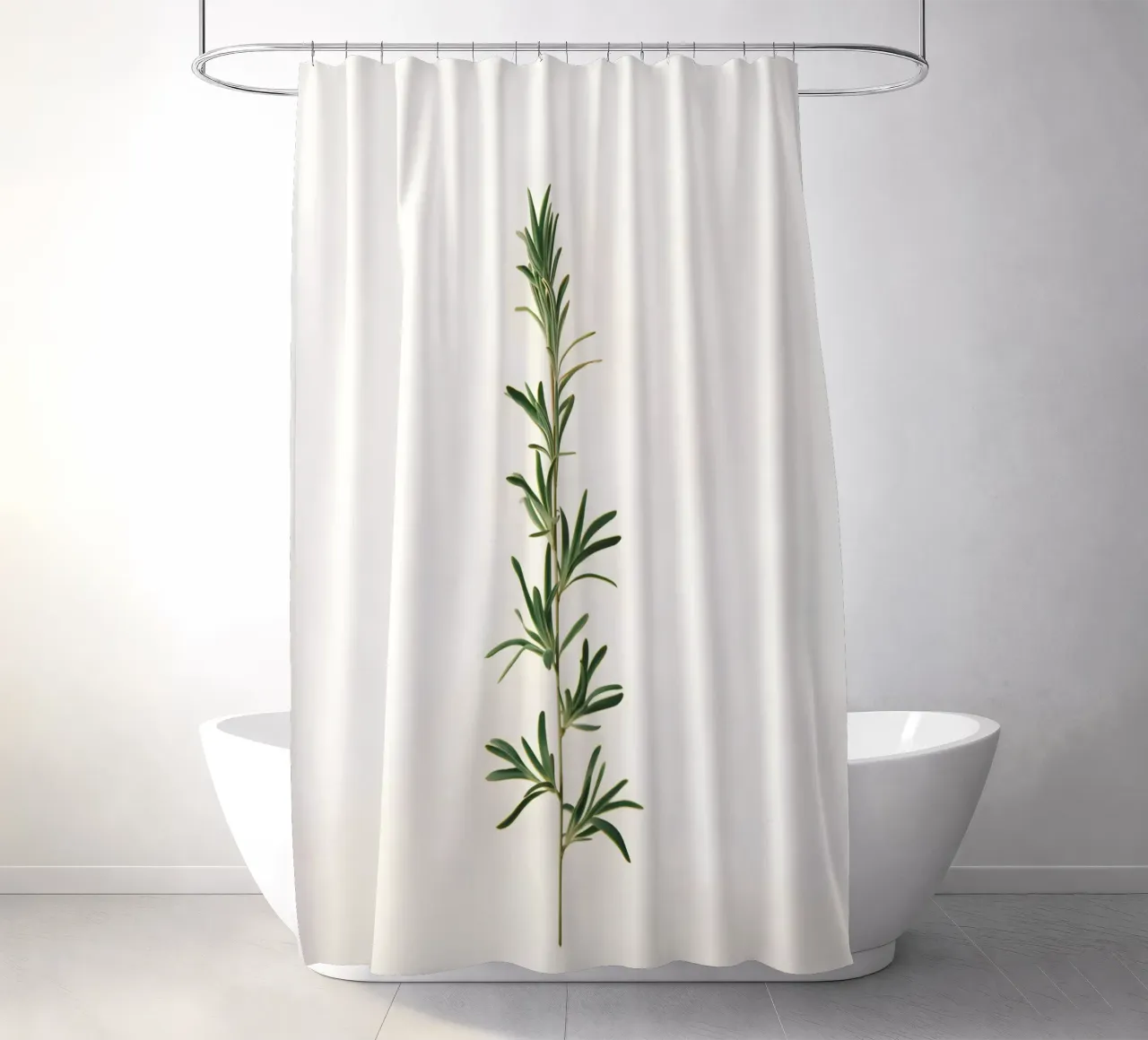 Rosmarin-Zweig Duschvorhang von Botanical Gallery