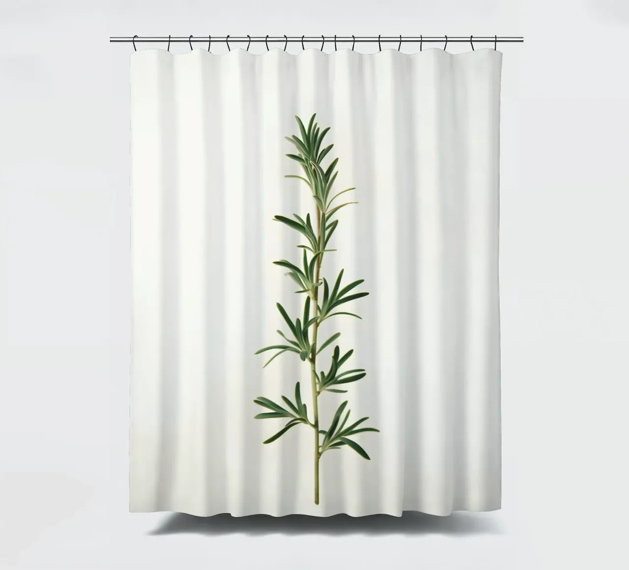 Rosmarin-Zweig Duschvorhang von Botanical Gallery