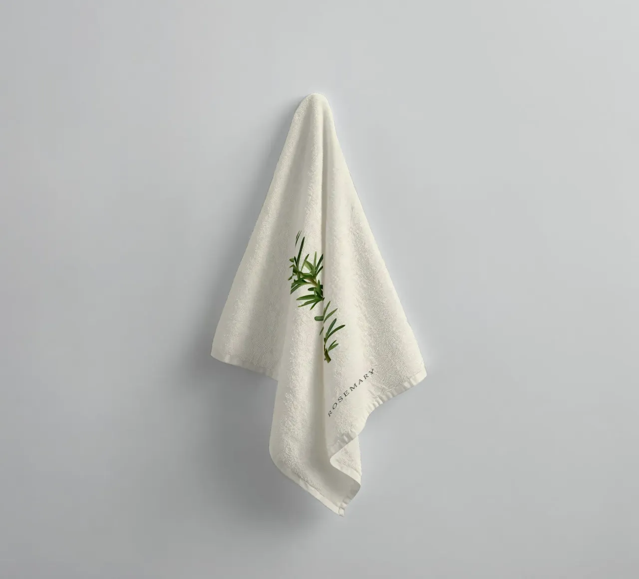 Rosmarin-Zweig Handtuch von Botanical Gallery