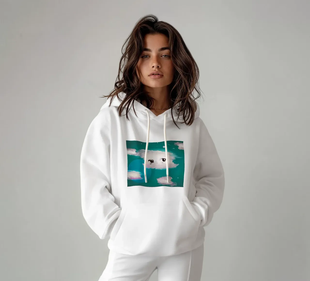 Silver Lining sudadera con capucha de mofartmonica