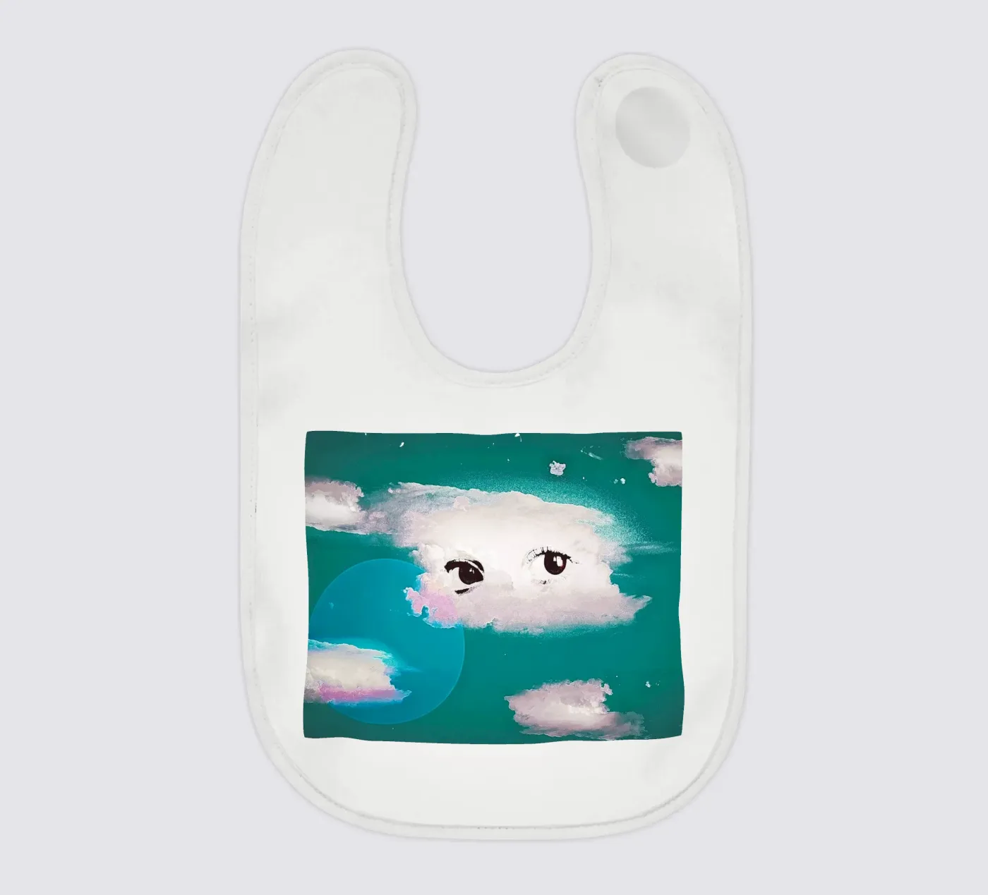 Silver Lining baby bib by mofartmonica