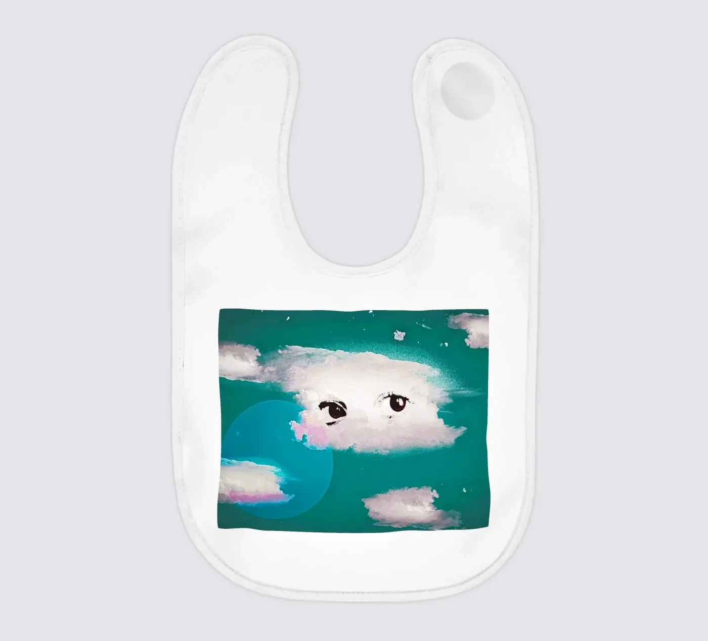 Silver Lining baby bib by mofartmonica