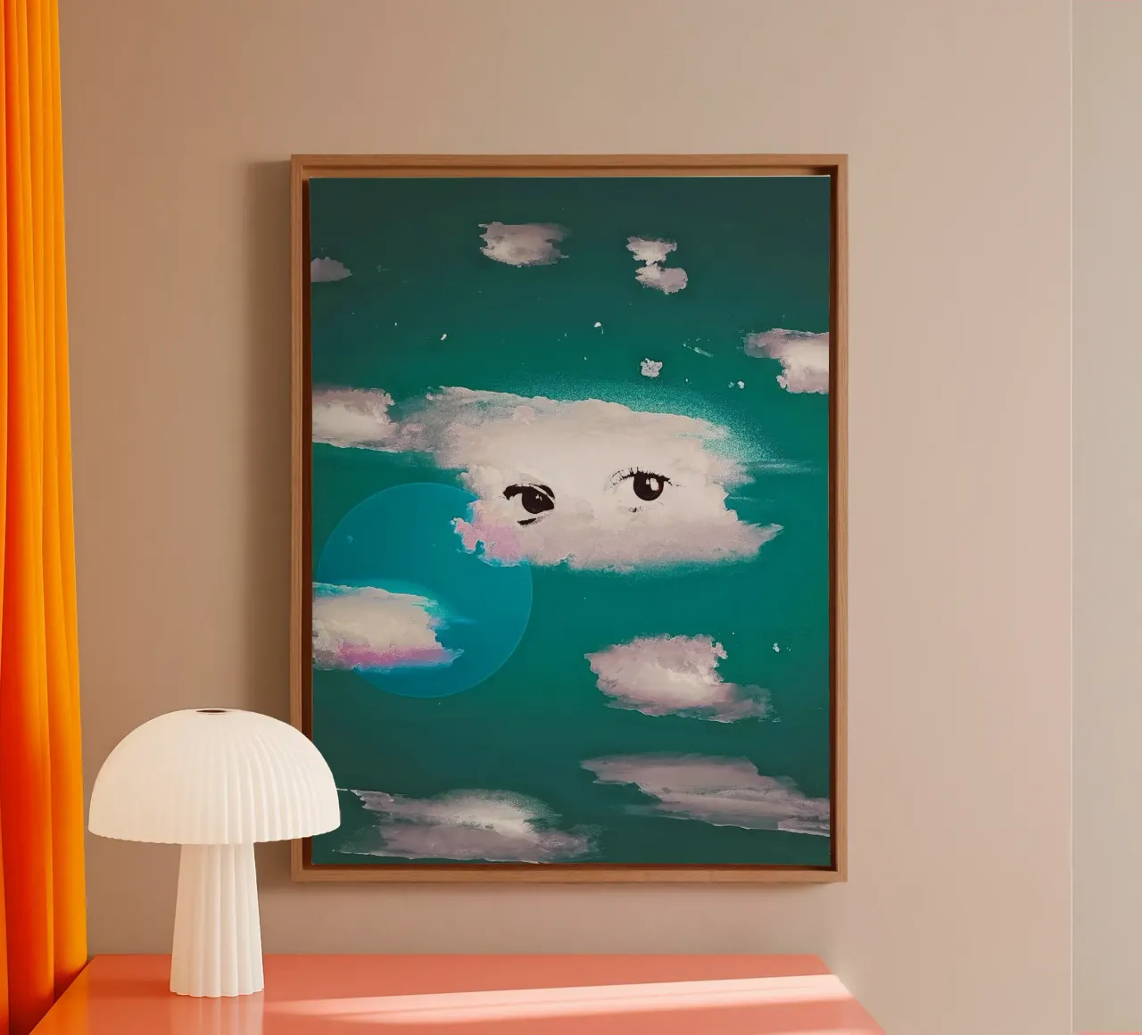 Silver Lining tela con Cornice a cassetta da mofartmonica