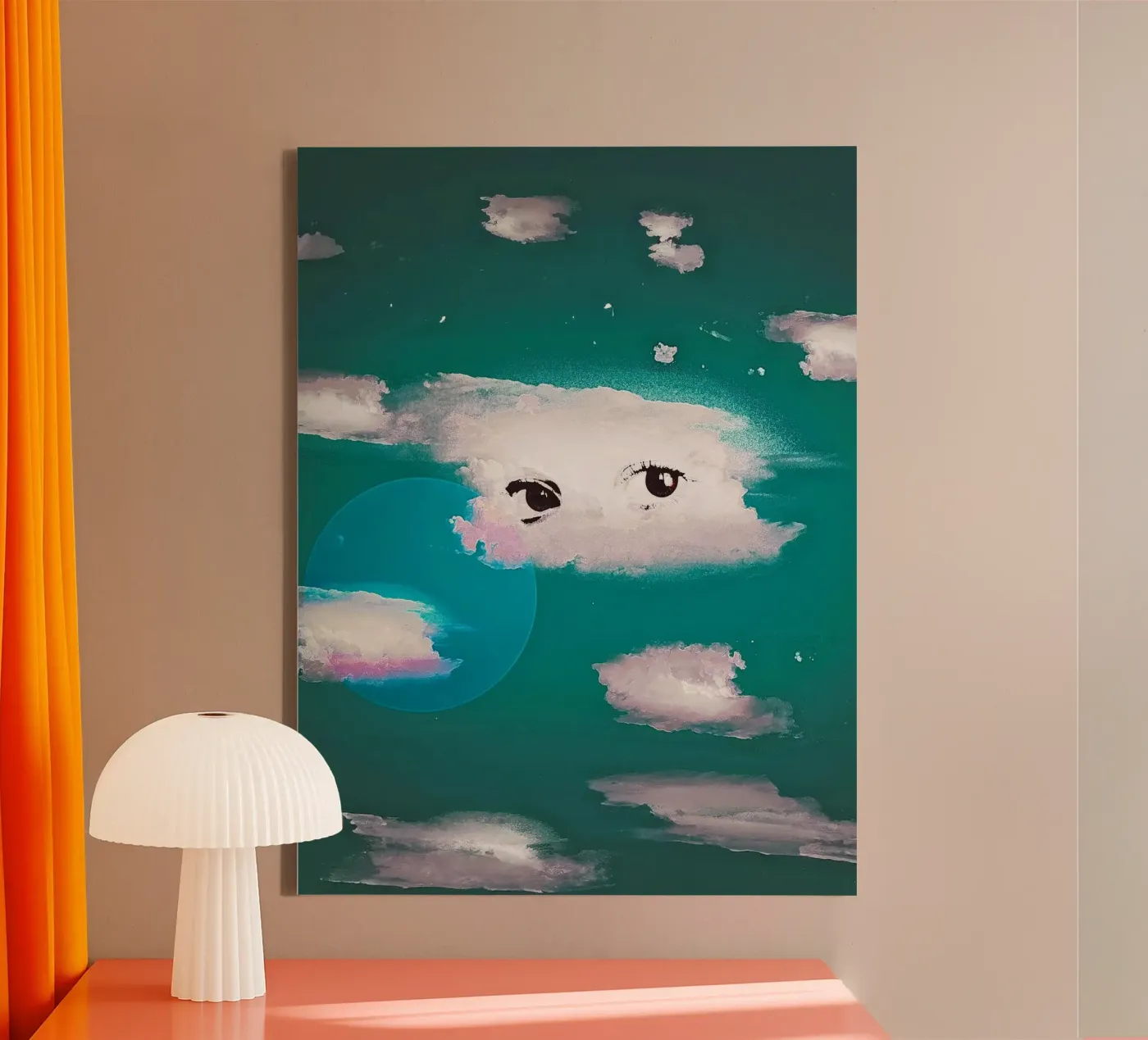 Silver Lining canvas by mofartmonica