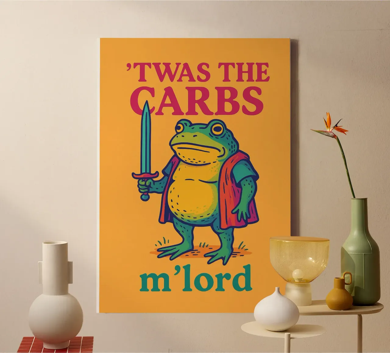 twas the crabs my lord canvas with Floater frame by bojoonxs