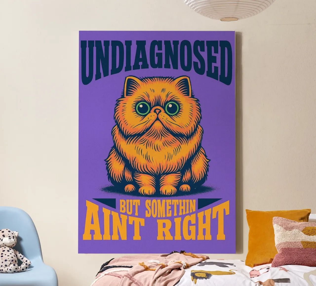 Undiagnosed But Somethin Aint Right canvas with Floater frame by bojoonxs