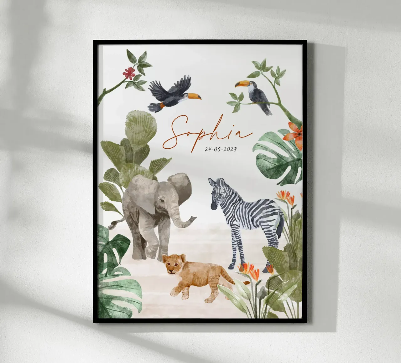 Your own Jungle Babies poster da Goed Blauw