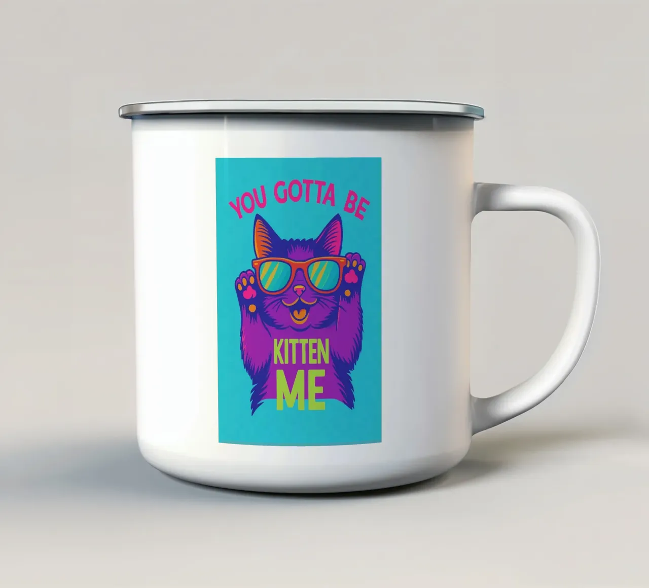 devi essere il mio gattino tazza in smalto da bojoonxs