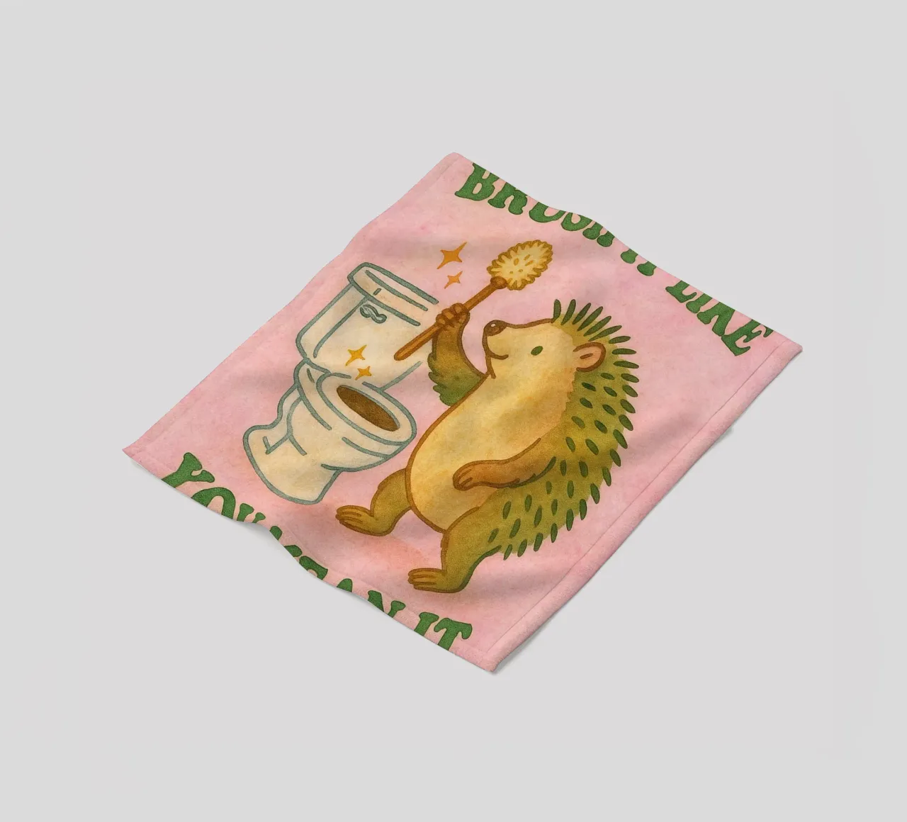 spazzola come se fosse un riccio coperta in pile da mompunks