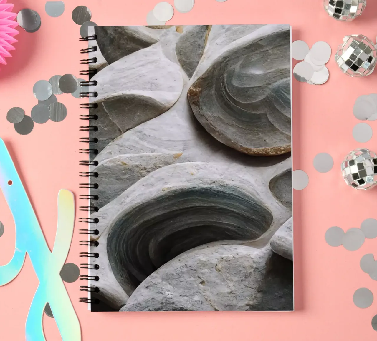 Sea Shells Detail No 5 spiral notebook by treechild