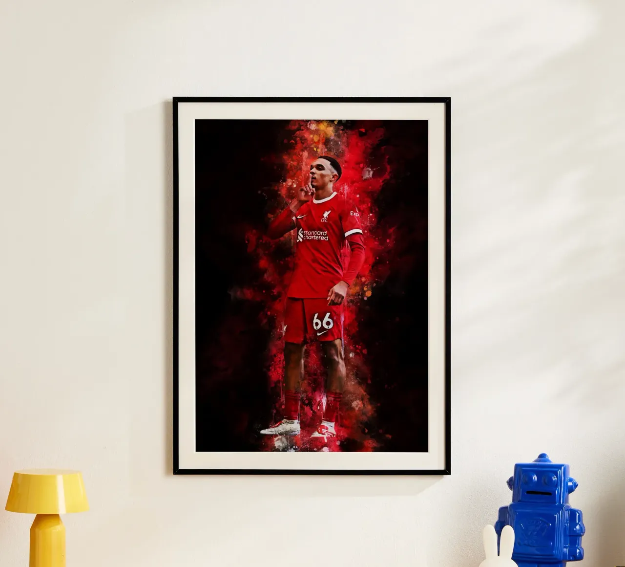 Trent Alexander-Arnold poster con telaio in alluminio da MasterInkArt
