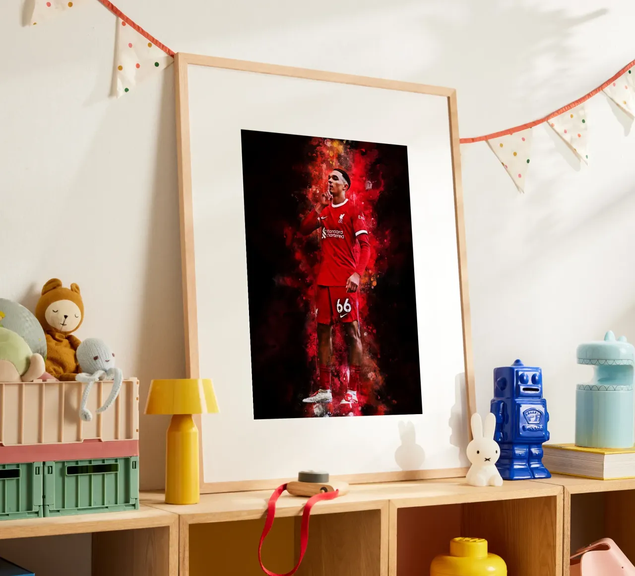 Trent Alexander-Arnold poster con telaio in alluminio da MasterInkArt