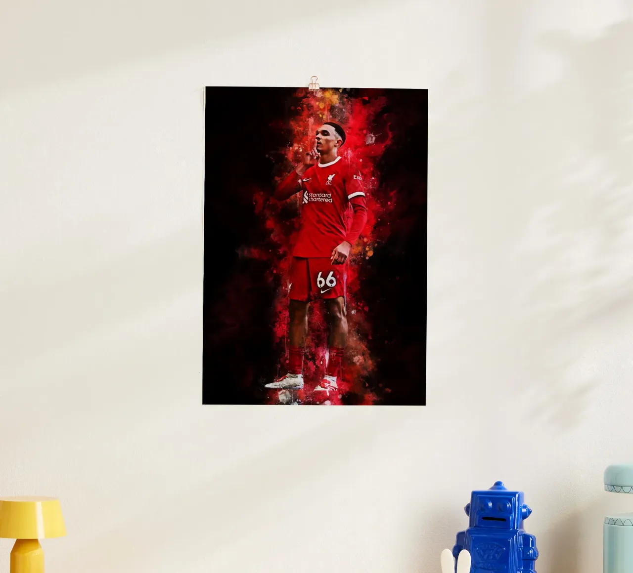 Trent Alexander-Arnold poster con telaio in alluminio da MasterInkArt