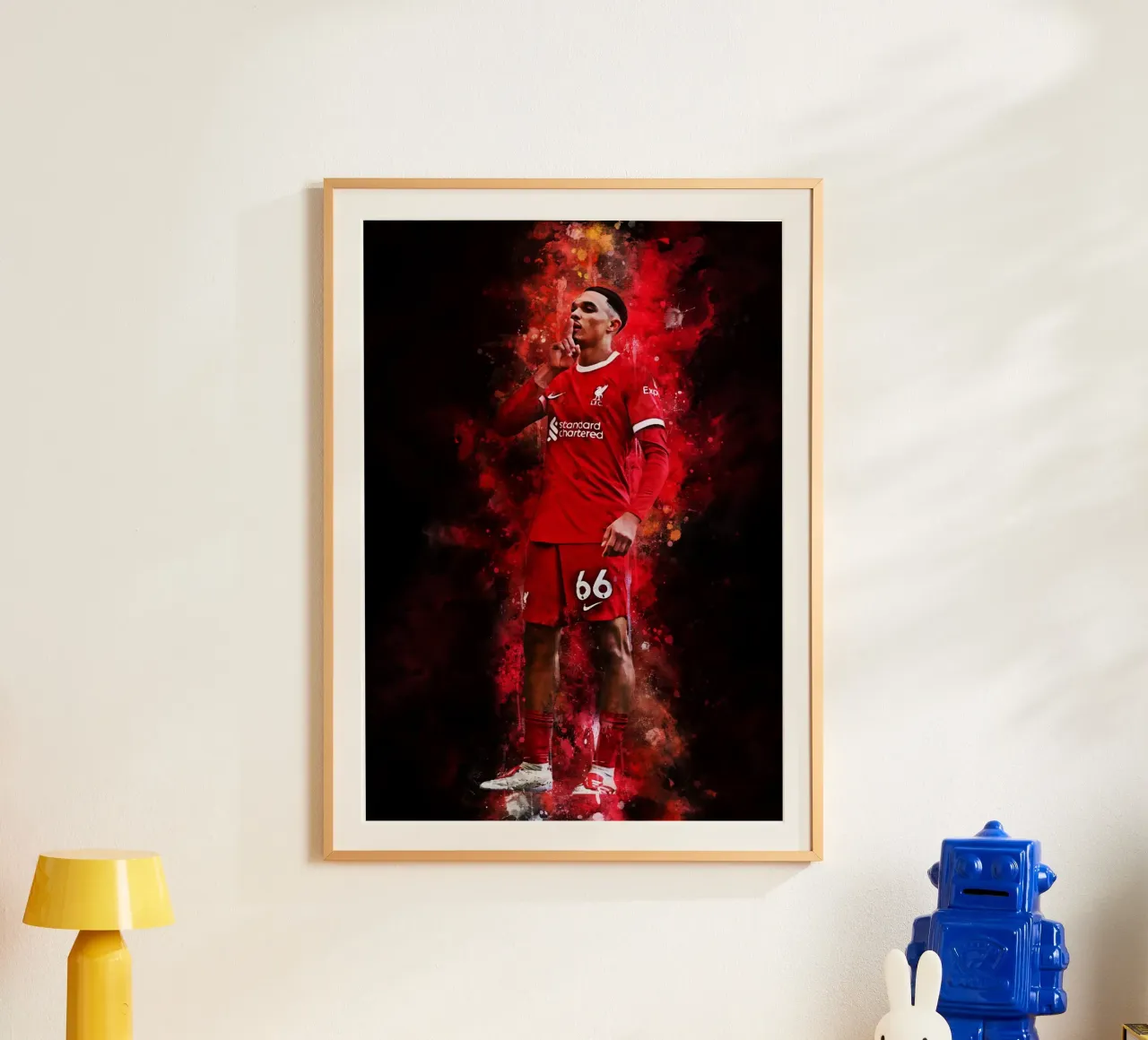 Trent Alexander-Arnold poster con telaio in alluminio da MasterInkArt