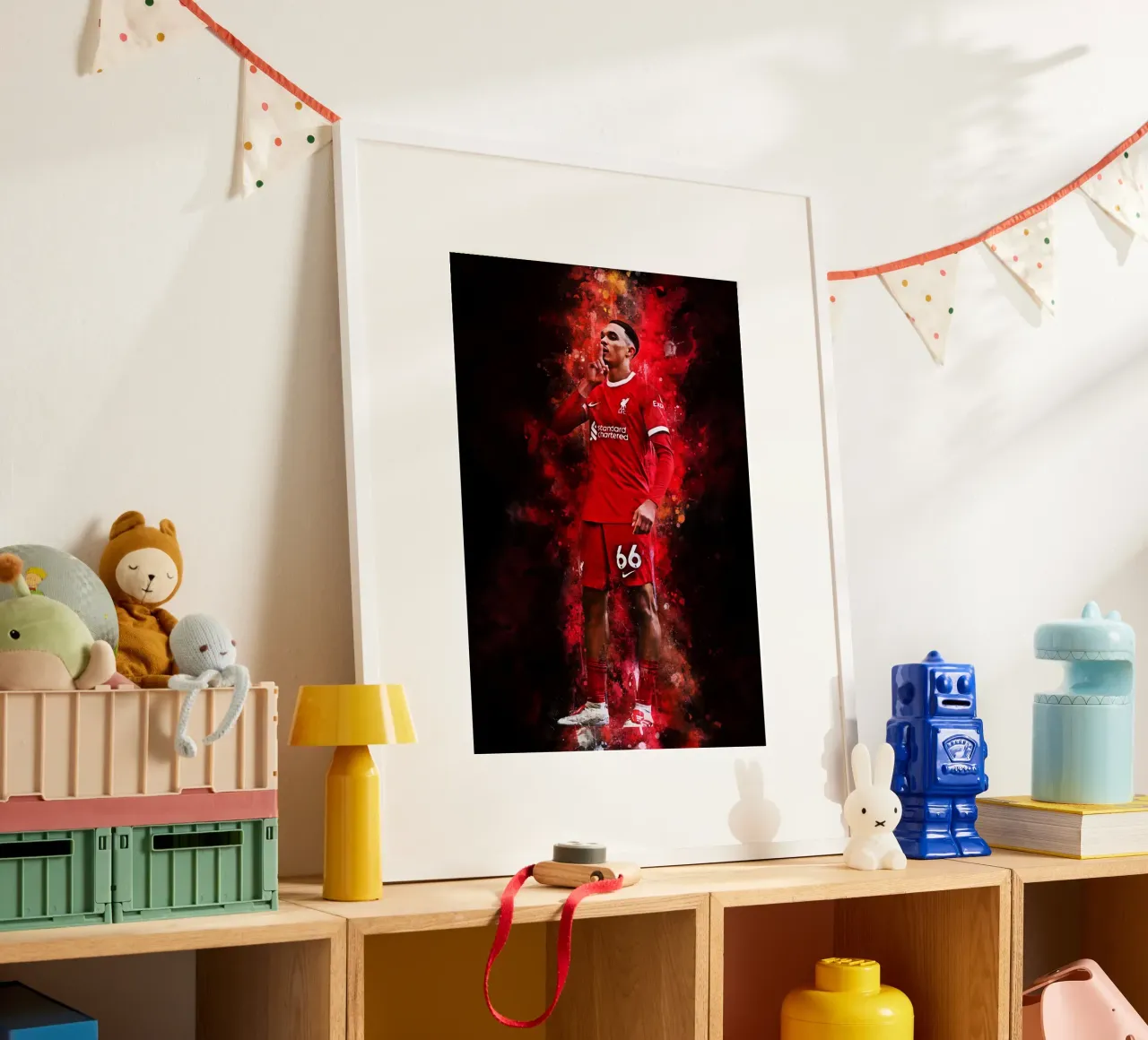 Trent Alexander-Arnold poster con telaio in alluminio da MasterInkArt