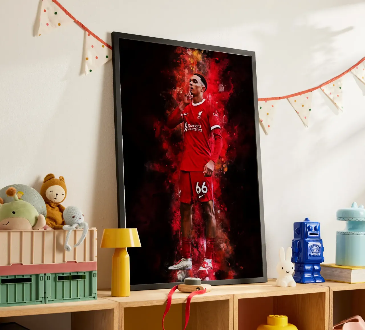 Trent Alexander-Arnold poster con telaio in alluminio da MasterInkArt