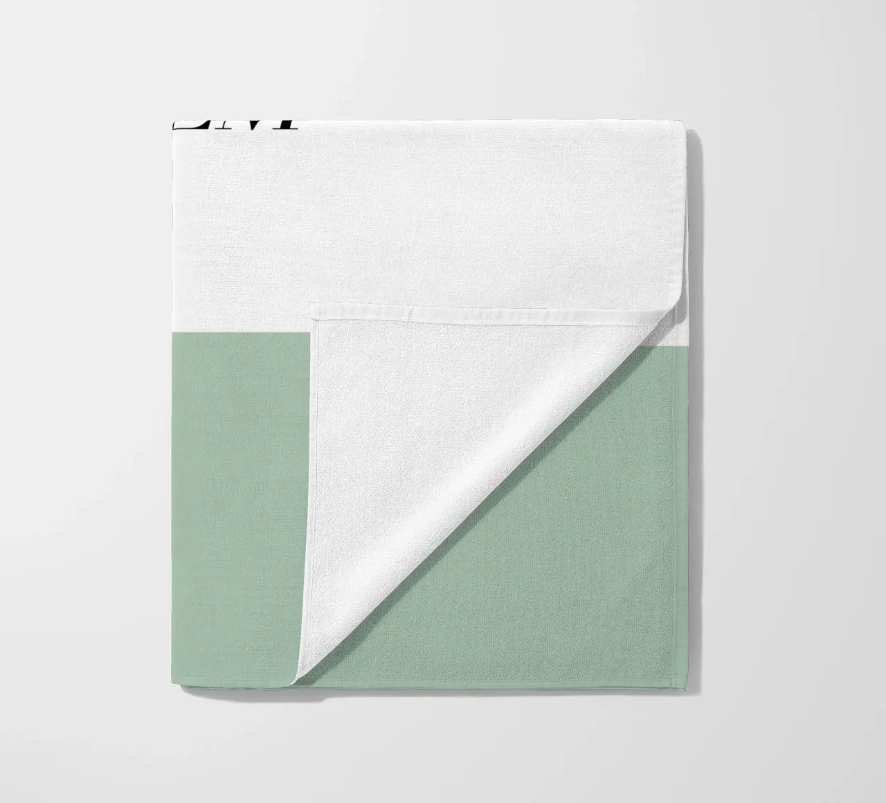 Wunschtext - geometrisch grün telo mare da WORTSPIEL