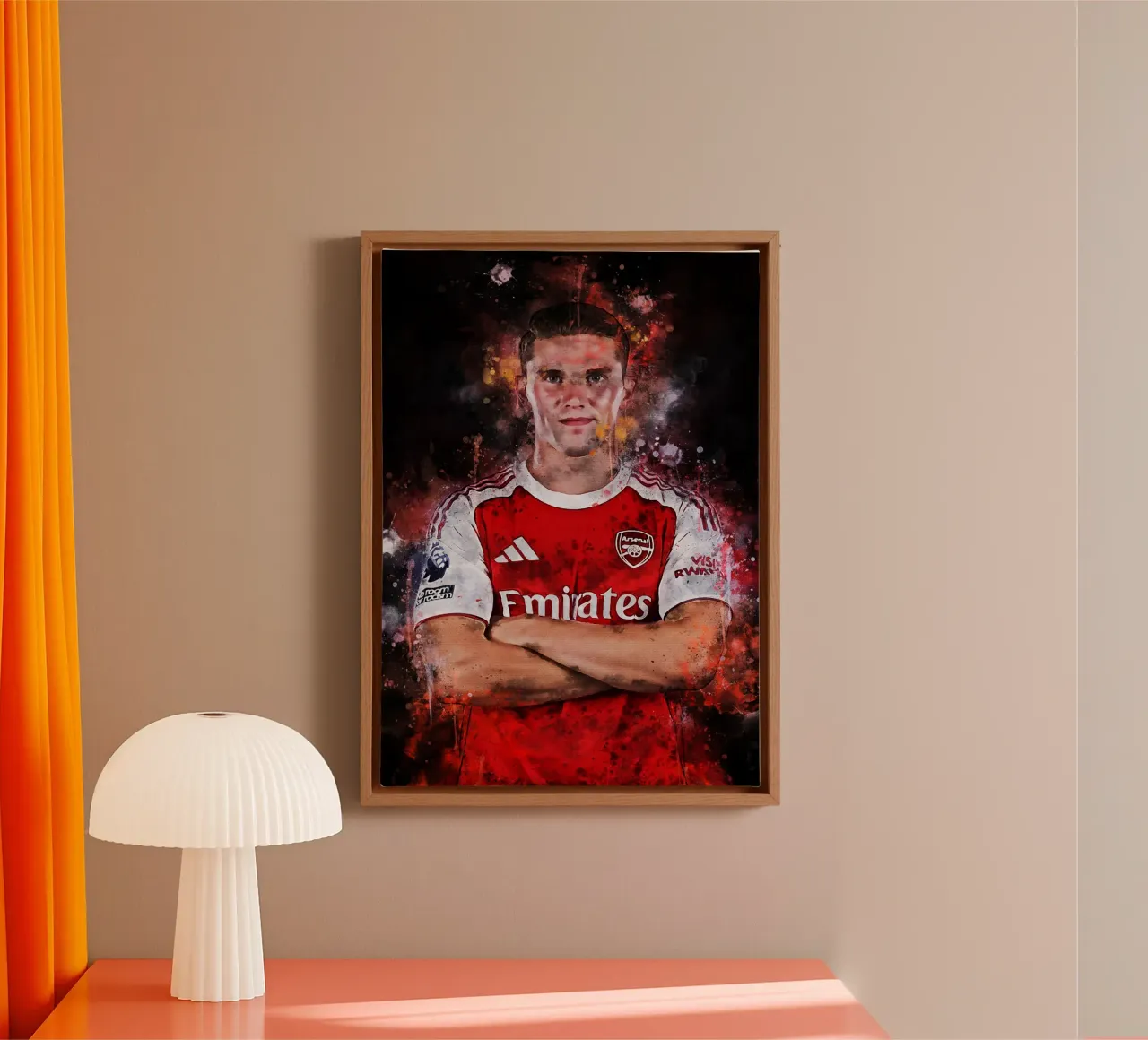 Viktor Gyokeres Arsenal tela con Cornice a cassetta da MasterInkArt