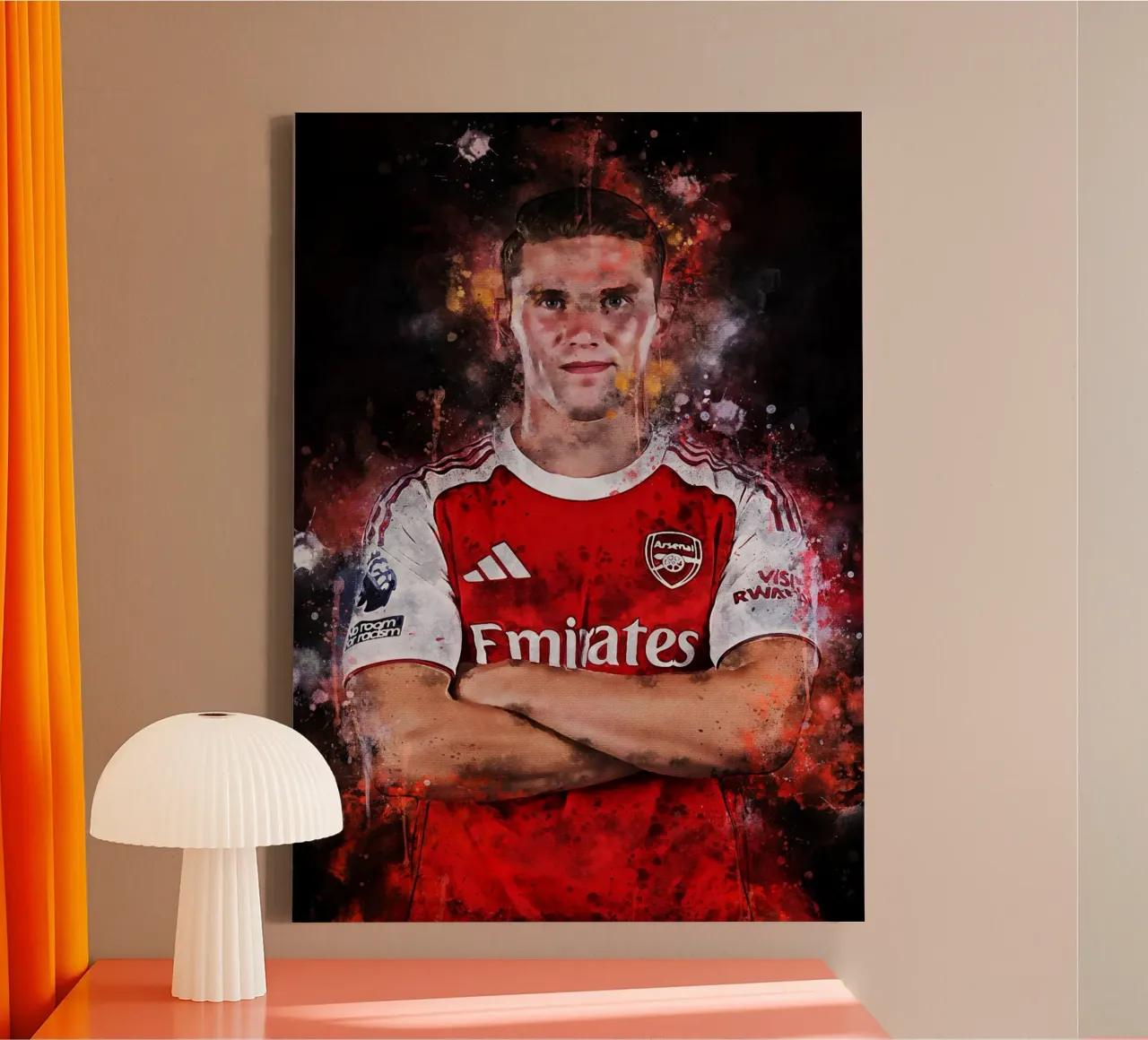 Viktor Gyokeres Arsenal tela con Cornice a cassetta da MasterInkArt