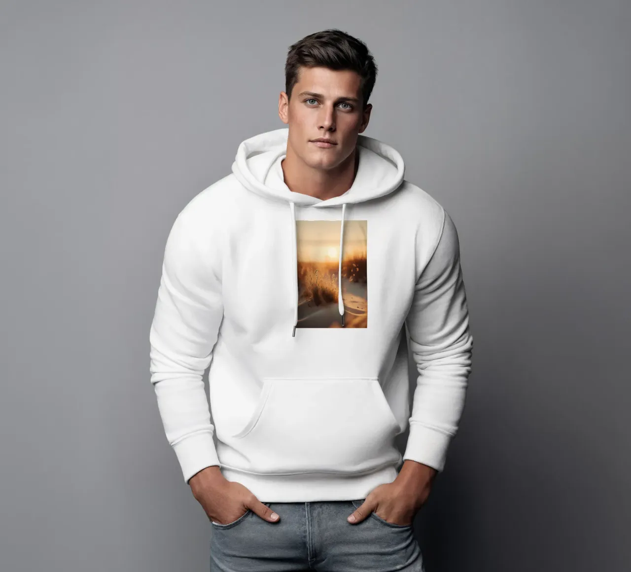 Sunset By The Dunes felpa con cappuccio da treechild