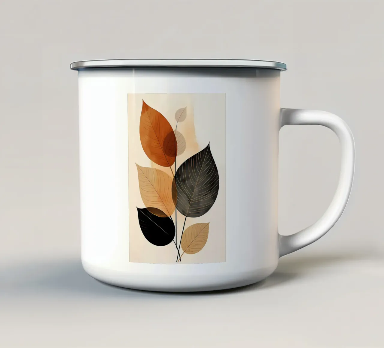 Botanico astratto tazza in smalto da Jose