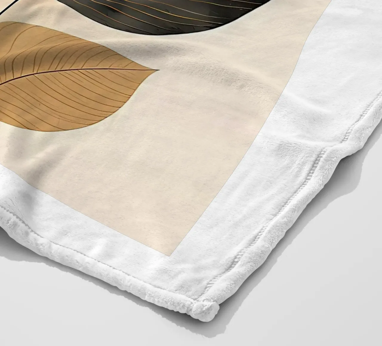 Botanico astratto coperta in pile da Jose