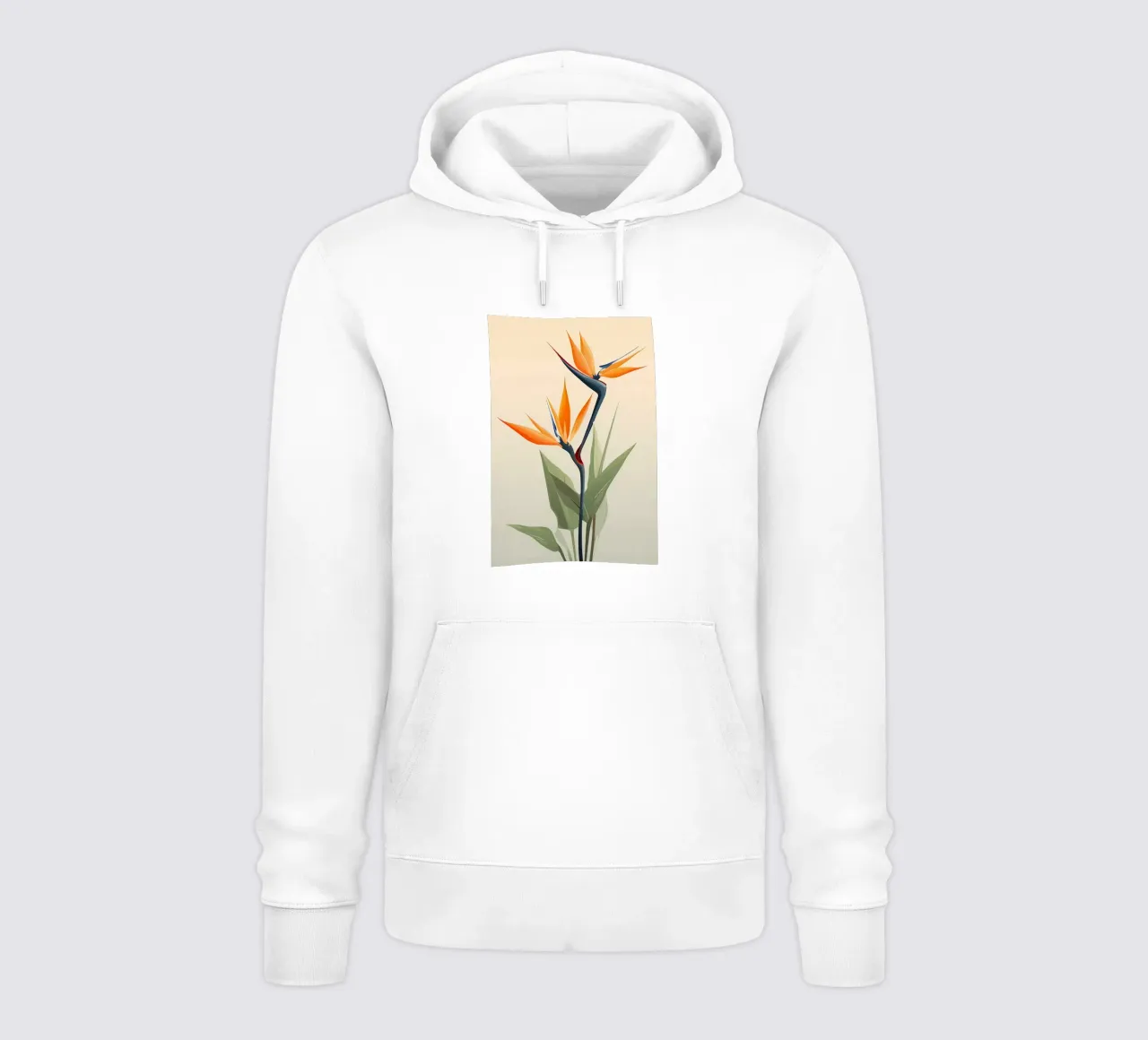 Fiori di uccello del paradiso felpa con cappuccio da Jose