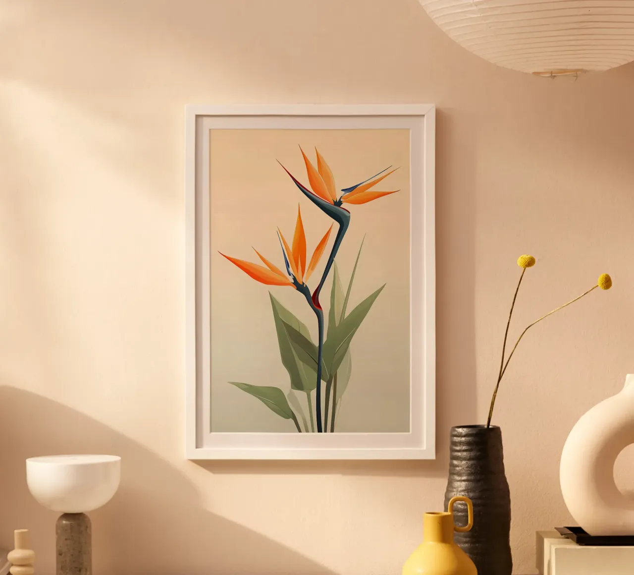 Fiori di uccello del paradiso poster da Jose