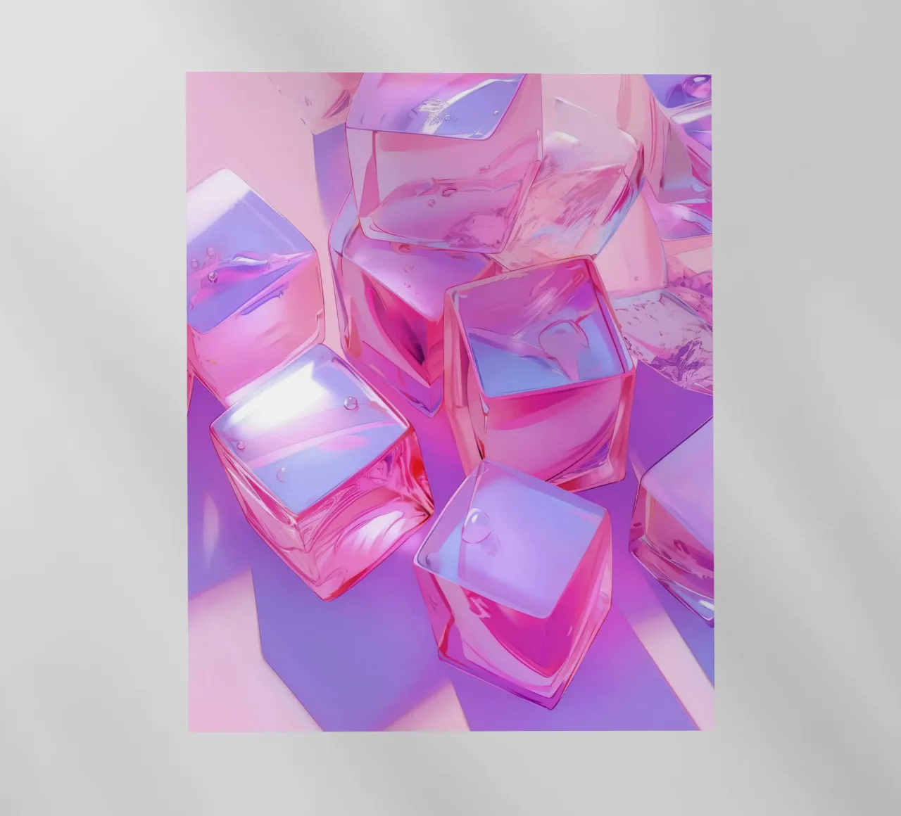 Pink Ice Cubes pellicola backlit da treechild