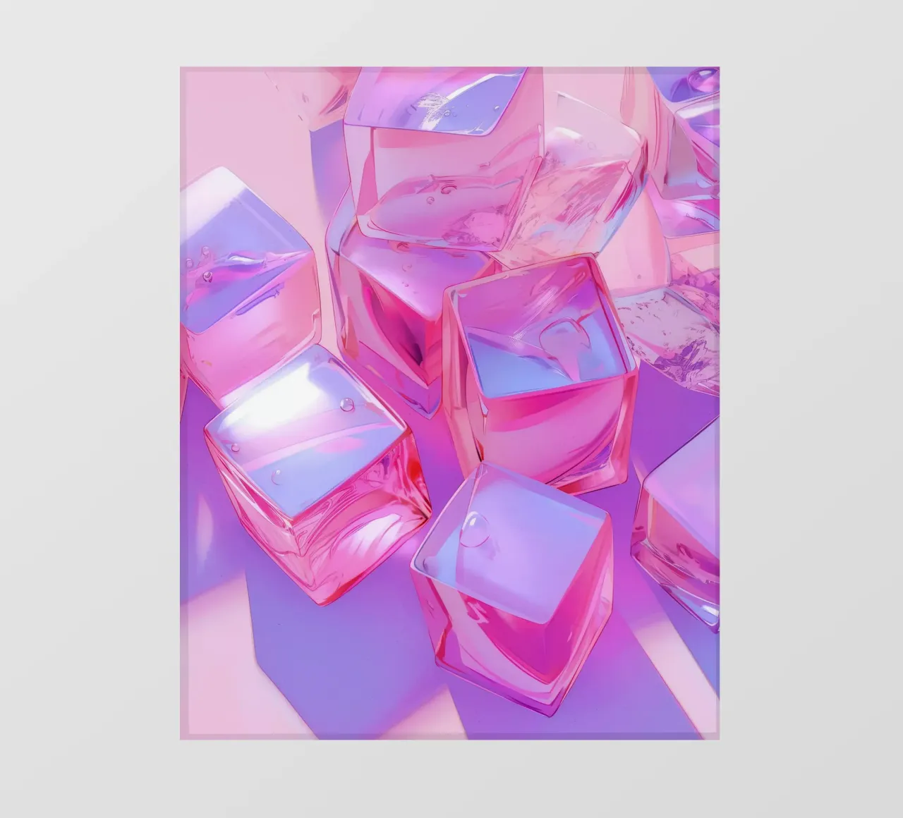 Pink Ice Cubes pellicola backlit da treechild