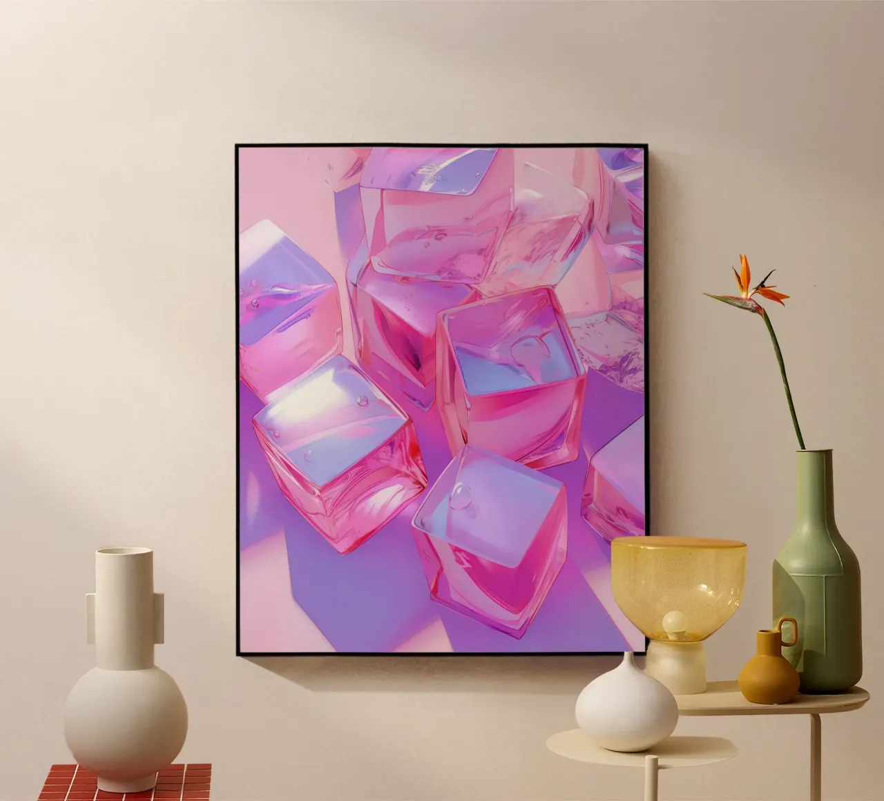 Pink Ice Cubes plexiglass da treechild