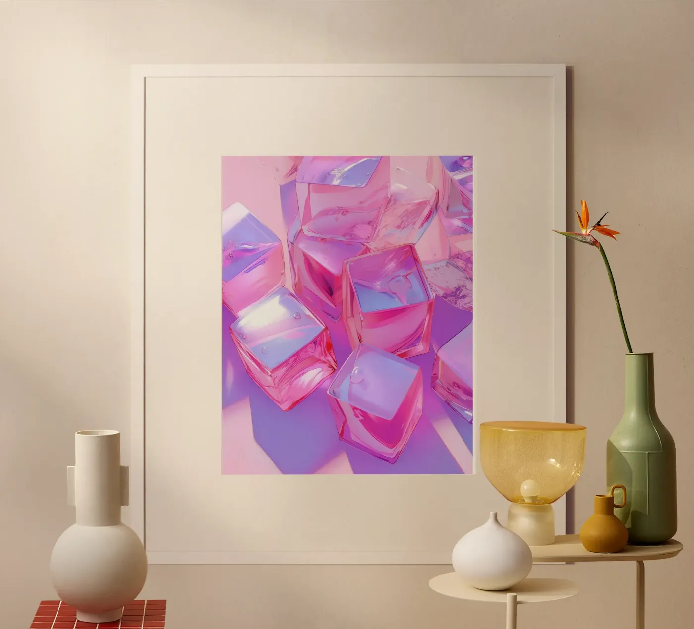 Pink Ice Cubes poster da treechild