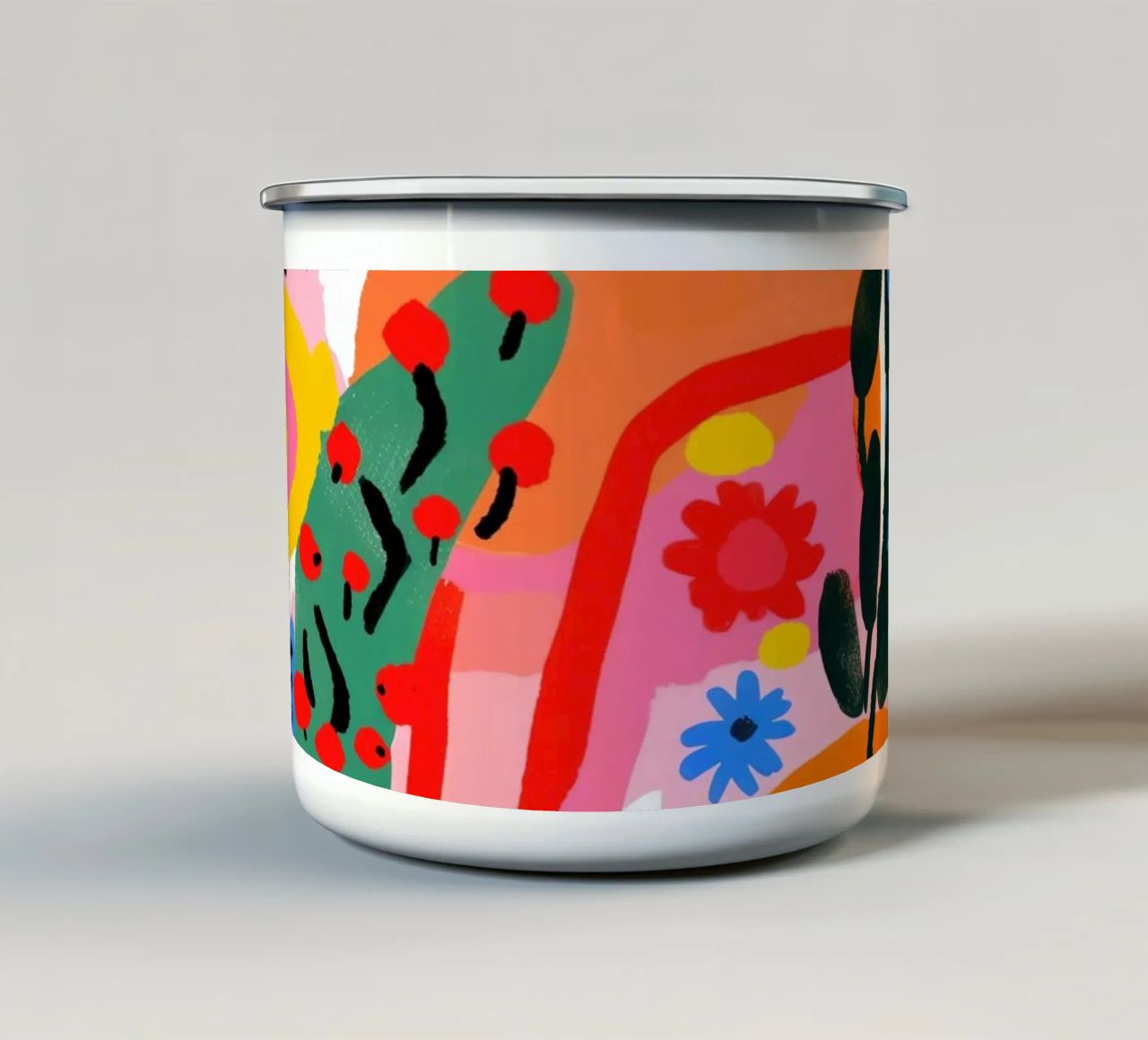 Summer Time tazza in smalto da treechild