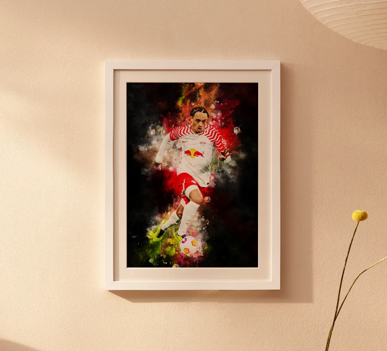 Xavi Simons poster con telaio in legno da MasterInkArt