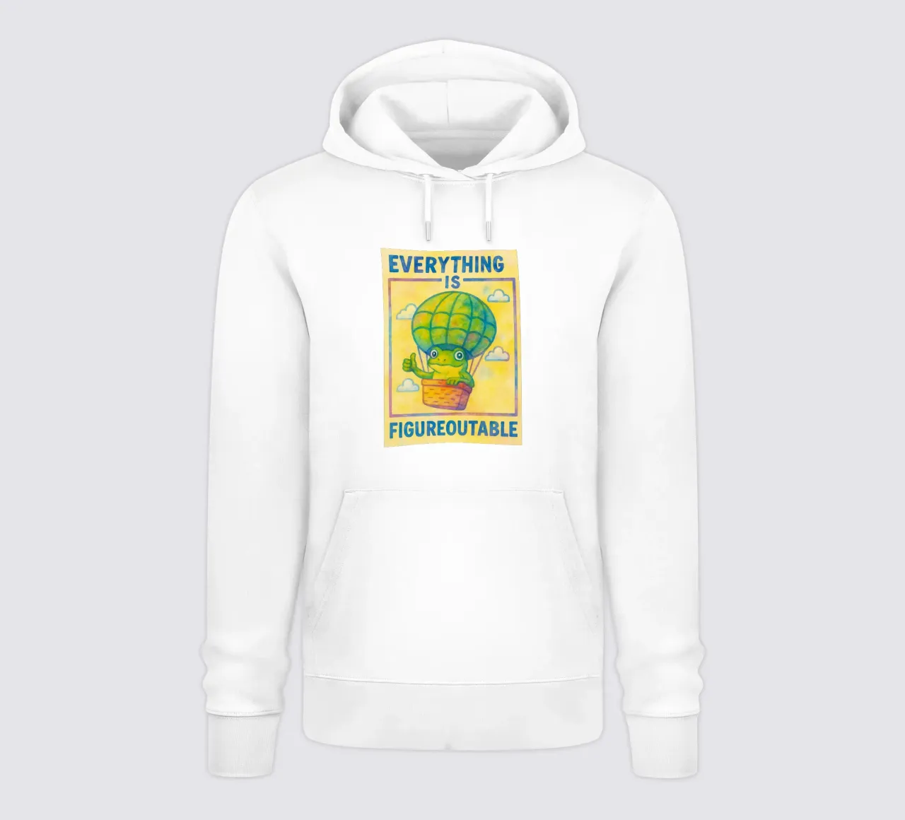 non preoccuparti, sii felice felpa con cappuccio da mompunks