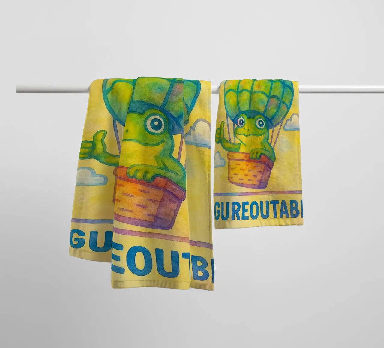 non preoccuparti, sii felice asciugamano da bagno da mompunks