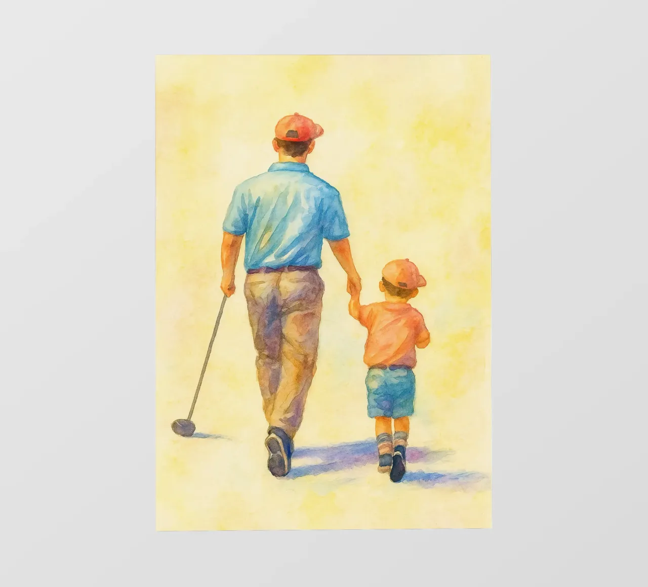 padre e figlio pellicola backlit da mompunks