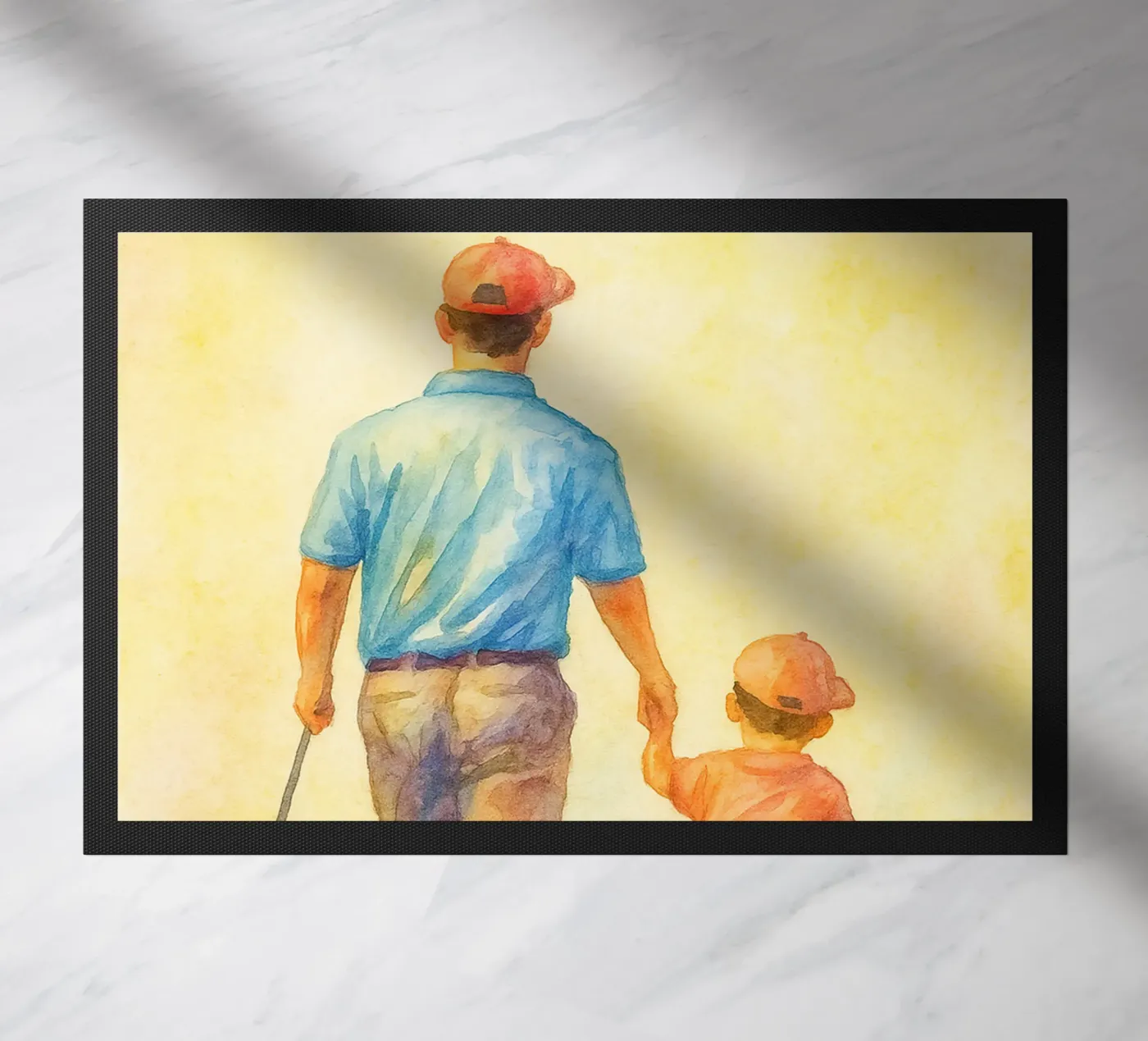 Vater und Sohn Fußmatte von mompunks