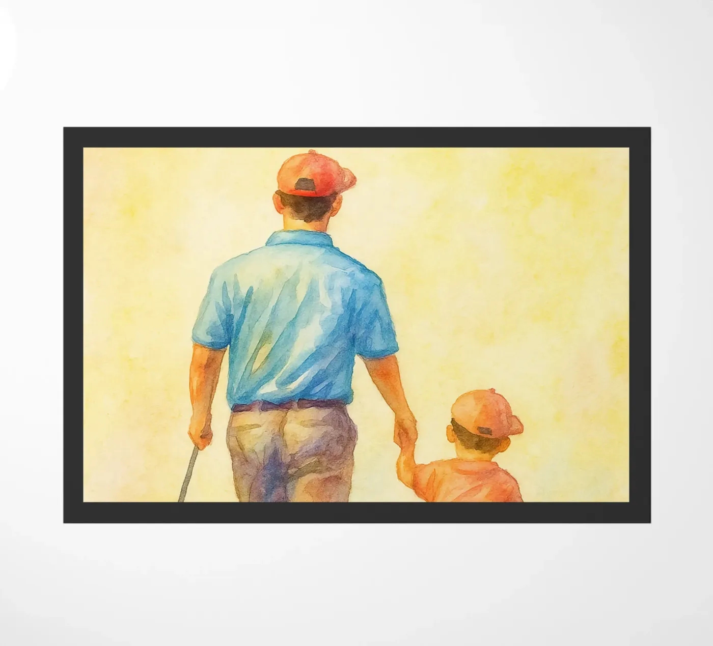 Vater und Sohn Fußmatte von mompunks