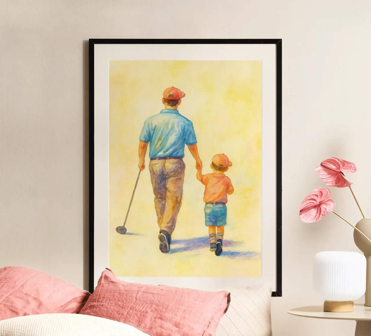 padre e figlio poster da mompunks