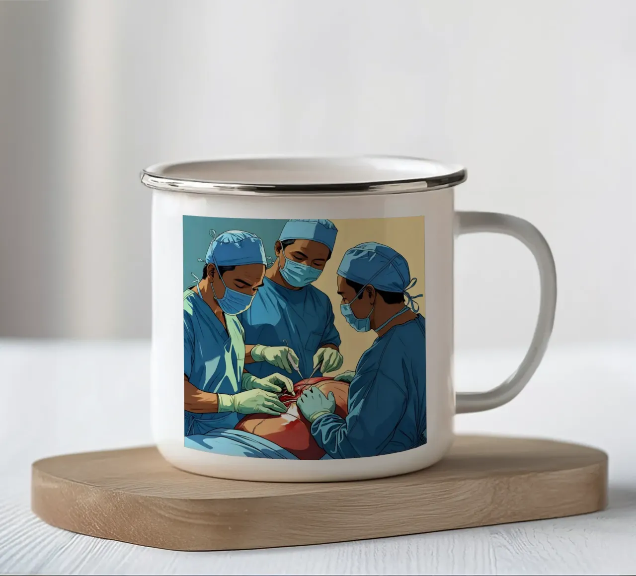 Operazione tazza in smalto da Massimo Frascogna