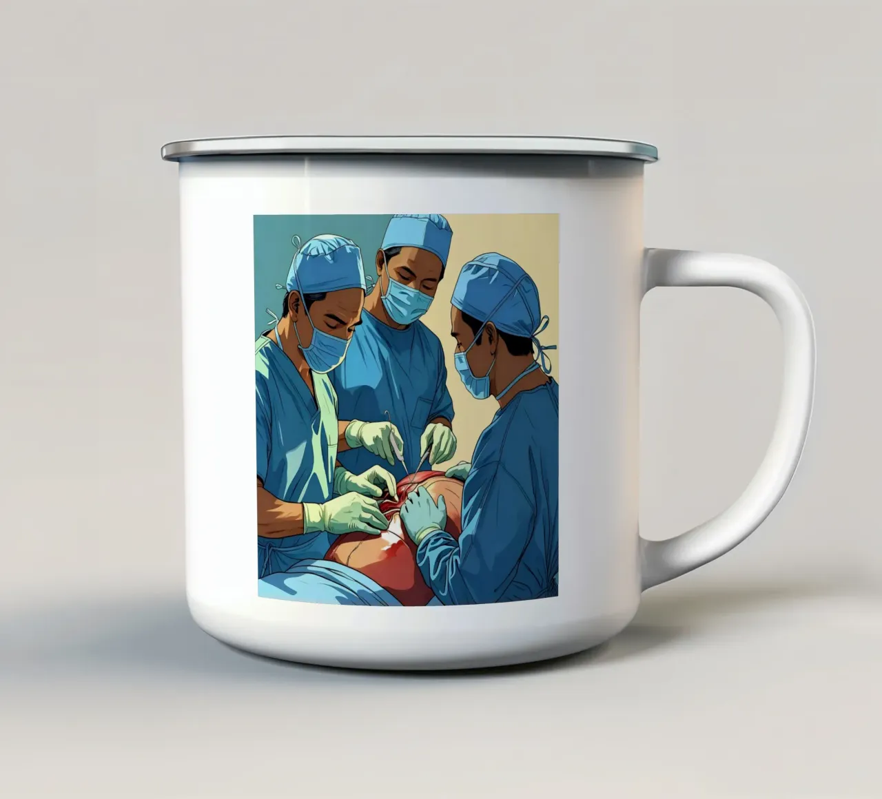 Operazione tazza in smalto da Massimo Frascogna
